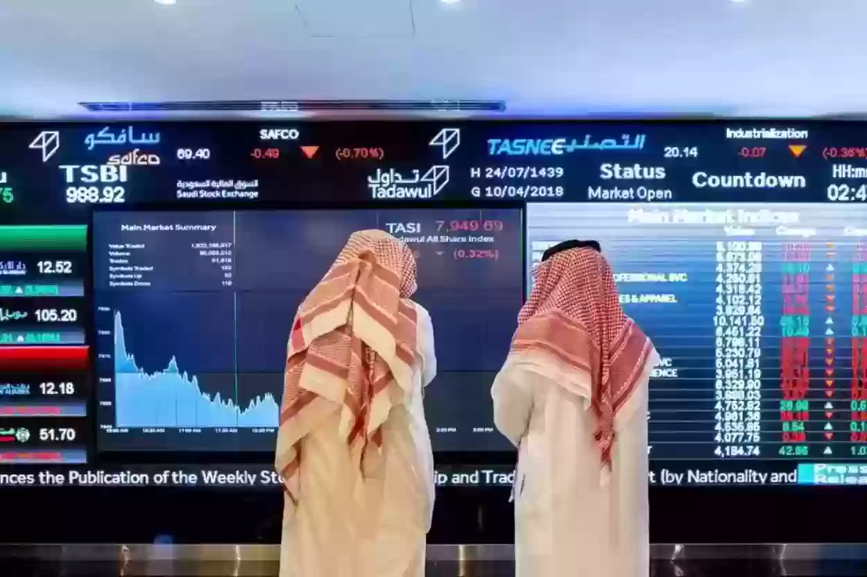 قائمة الأسهم الرابحة والخاسرة في سوق الأسهم السعودي